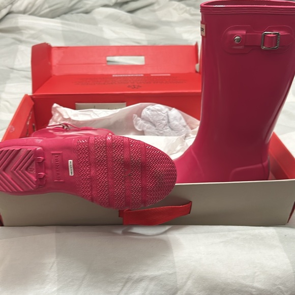 NEW HUNTER ORIGINAL KIDS GLOSS BOOTS - Picture 4 of 4
